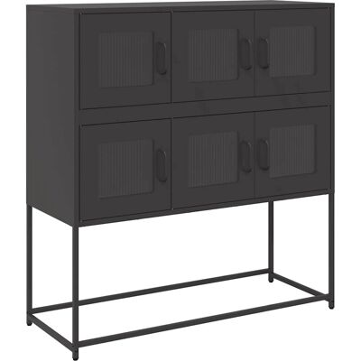 vidaXL Sorte stålskab 100,5x39x107 cm vidaXL Sorte stålskab 100,5x39x107 cm
