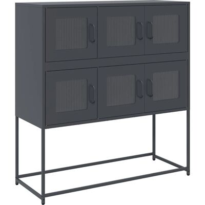 vidaXL Antracit skab - 100.5x39x107 cm - Stål vidaXL Antracit skab - 100.5x39x107 cm - Stål