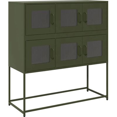 vidaXL Skab - Olivengrøn - Stue - 100.5x39x107cm vidaXL Skab - Olivengrøn - Stue - 100.5x39x107cm