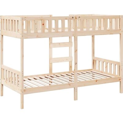 vidaXL Bunk Bed 90x200 cm Solid Wood Pine - Space-Saving Kids Bed Frame vidaXL Bunk Bed 90x200 cm Solid Wood Pine - Space-Saving Kids Bed Frame