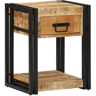 vidaXL Bedside Cabinet - 40x35x50 cm - Mango wood - Brown - Bedside Cabinet vidaXL Bedside Cabinet - 40x35x50 cm - Mango wood - Brown - Bedside Cabinet
