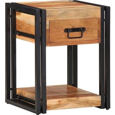 vidaXL Nightstand - Solid Acacia Wood - 40x35cm - Brown vidaXL Nightstand - Solid Acacia Wood - 40x35cm - Brown