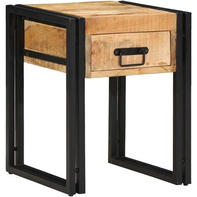vidaXL Massief mango hout Bijzettafel - Rustiek modern ontwerp vidaXL Massief mango hout Bijzettafel - Rustiek modern ontwerp
