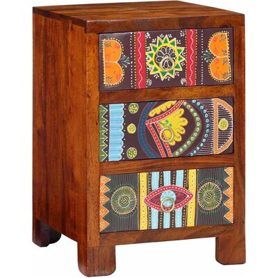 vidaXL Nachttisch 40x40x60 cm Massivholz Akazie - Nachttisch vidaXL Nachttisch 40x40x60 cm Massivholz Akazie - Nachttisch