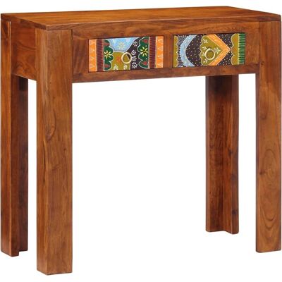 vidaXL Kompakter Konsolentisch - Massivholz - 80x35x75 cm vidaXL Kompakter Konsolentisch - Massivholz - 80x35x75 cm
