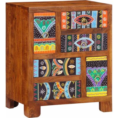 vidaXL Sideboard Mehrfarbig 50x35x60 cm Massivholz Akazie - Sideboard vidaXL Sideboard Mehrfarbig 50x35x60 cm Massivholz Akazie - Sideboard