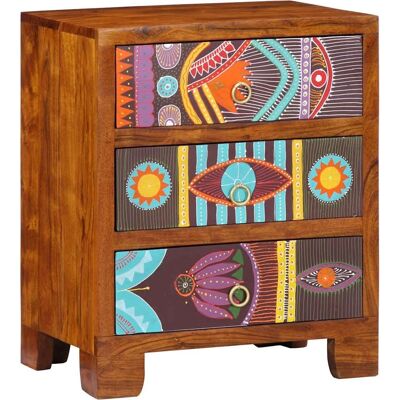 vidaXL Sideboard Mehrfarbig 50x35x60 cm Massivholz Akazie vidaXL Sideboard Mehrfarbig 50x35x60 cm Massivholz Akazie