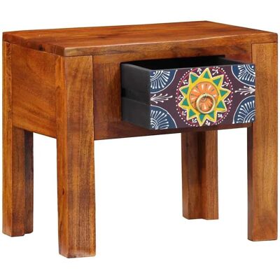vidaXL Massivholz Beistelltisch - 40x30x36 cm Braun Klein vidaXL Massivholz Beistelltisch - 40x30x36 cm Braun Klein