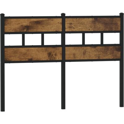 vidaXL Kopfteil 120 cm - Schwarz, Braun, Geräucherter Eiche - Kopfteil vidaXL Kopfteil 120 cm - Schwarz, Braun, Geräucherter Eiche - Kopfteil