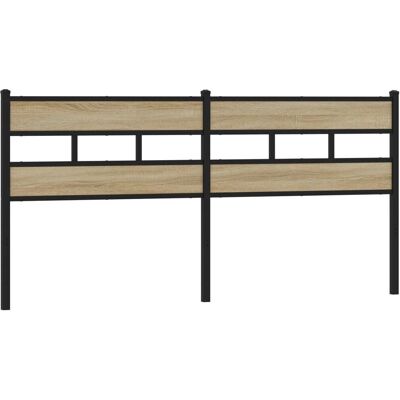 vidaXL Sänggavel Sonoma tammi 193 cm Musta, Ruskea - Sänggavel vidaXL Sänggavel Sonoma tammi 193 cm Musta, Ruskea - Sänggavel