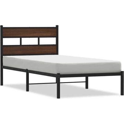 vidaXL 4017141 Bedframe met Eikenhouten Look - Bedframe vidaXL 4017141 Bedframe met Eikenhouten Look - Bedframe