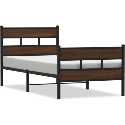 vidaXL 4017159 Bettgestell - Bettgestell mit Kopf- und Fußteil - 75x190 cm vidaXL 4017159 Bettgestell - Bettgestell mit Kopf- und Fußteil - 75x190 cm