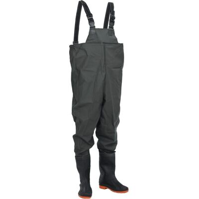 vidaXL Visbroek met Boten Donkergroen Maat 43 - Chest Waders with Boots vidaXL Visbroek met Boten Donkergroen Maat 43 - Chest Waders with Boots