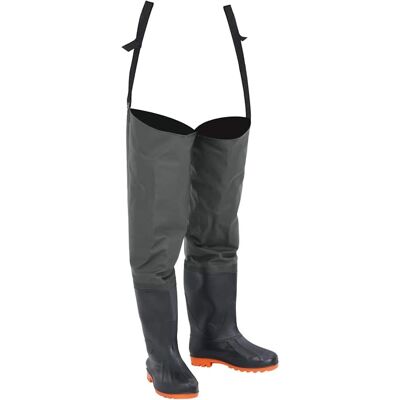 vidaXL Hüferschuhe Dunkelgrün Größe 46 - Hip Waders vidaXL Hüferschuhe Dunkelgrün Größe 46 - Hip Waders