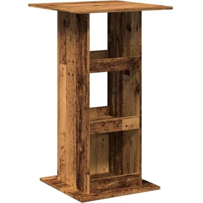 vidaXL Kitchen Dining Table - Old Wood - 60x60x102 cm - Durable Engineered Wood - Space-Saving Design vidaXL Kitchen Dining Table - Old Wood - 60x60x102 cm - Durable Engineered Wood - Space-Saving Design
