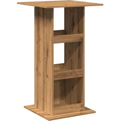 vidaXL Bar Table with Storage - Artisan Oak - 60x60x102 cm - Wood - Bar Table vidaXL Bar Table with Storage - Artisan Oak - 60x60x102 cm - Wood - Bar Table