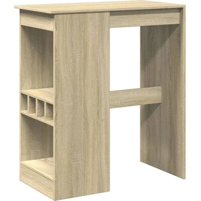 vidaXL Kitchen Dining Table with Racks - Sonoma Oak vidaXL Kitchen Dining Table with Racks - Sonoma Oak