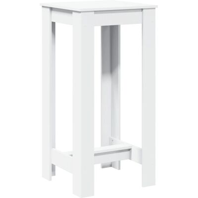 vidaXL White Engineered Wood Bar Table 51x50x103.5 cm - Bar Table vidaXL White Engineered Wood Bar Table 51x50x103.5 cm - Bar Table