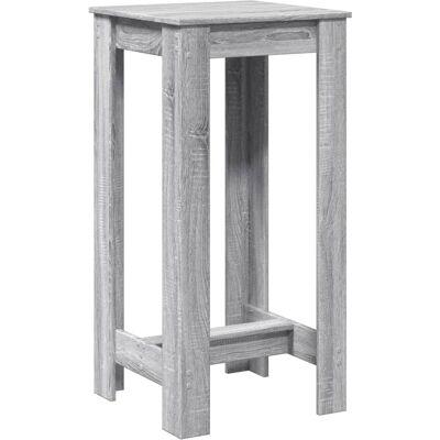 vidaXL Grey Sonoma Bar Table - Engineered Wood vidaXL Grey Sonoma Bar Table - Engineered Wood