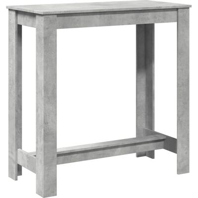 vidaXL Grey Engineered Wood Bar Table 102x50x103.5 cm - Bar Table vidaXL Grey Engineered Wood Bar Table 102x50x103.5 cm - Bar Table