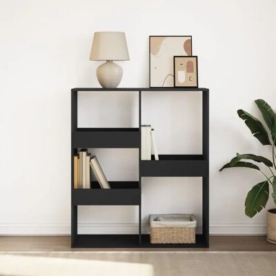 vidaXL Bücherregal - 100x33x115 cm Schwarz Raumteiler vidaXL Bücherregal - 100x33x115 cm Schwarz Raumteiler