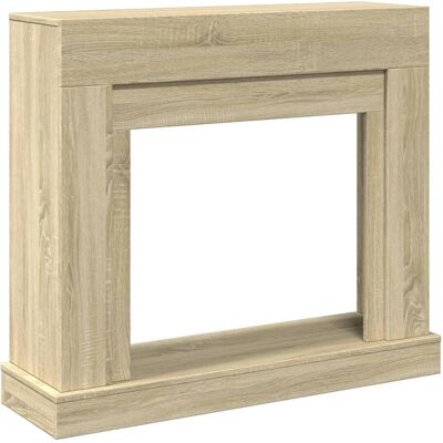 vidaXL Sonoma Oak Fireplace Surround - Engineered Wood - 100x30x87.5cm vidaXL Sonoma Oak Fireplace Surround - Engineered Wood - 100x30x87.5cm