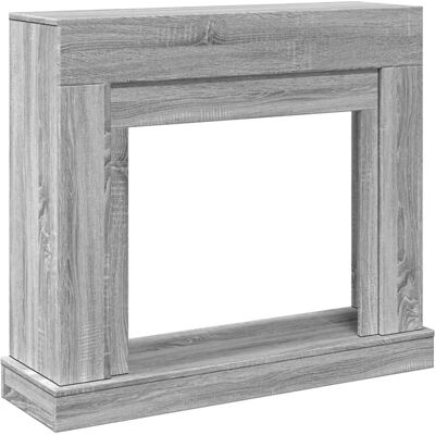 vidaXL Fireplace Surround Grey Sonoma - Fireplace Surround vidaXL Fireplace Surround Grey Sonoma - Fireplace Surround