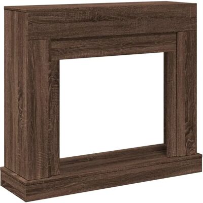 vidaXL Fireplace Surround Brown Oak - Fireplace Type vidaXL Fireplace Surround Brown Oak - Fireplace Type