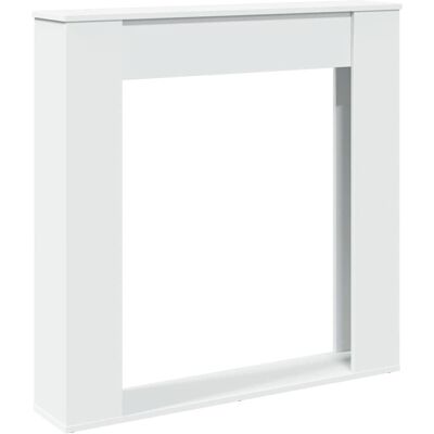 vidaXL Witte schoorsteenmantel 100x20x100 cm Engineeringhout - Schoorsteenmantel vidaXL Witte schoorsteenmantel 100x20x100 cm Engineeringhout - Schoorsteenmantel