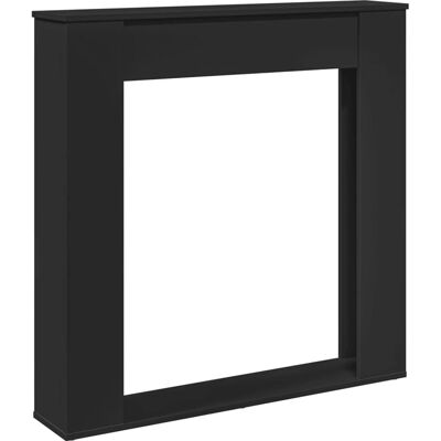 vidaXL Haardomranding - Zwart - 100x20x100 cm - Haardomranding vidaXL Haardomranding - Zwart - 100x20x100 cm - Haardomranding