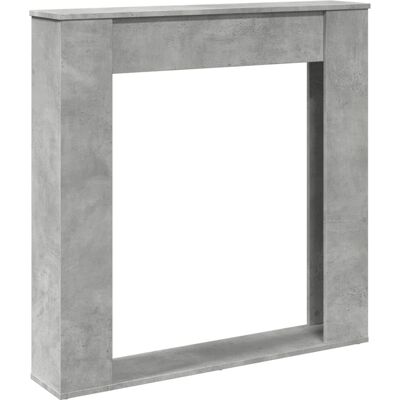 vidaXL Haardomranding beton grijs 100x20x100 cm Houttechniek - Haardomranding vidaXL Haardomranding beton grijs 100x20x100 cm Houttechniek - Haardomranding