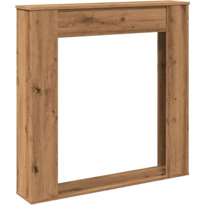 vidaXL Muuromlijsting openhaard eikenkleurig - Engineered hout vidaXL Muuromlijsting openhaard eikenkleurig - Engineered hout
