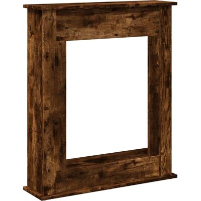 vidaXL Haardombouw 75x20x87,5 cm bewerkt hout gerookt - Kaminumrandung vidaXL Haardombouw 75x20x87,5 cm bewerkt hout gerookt - Kaminumrandung