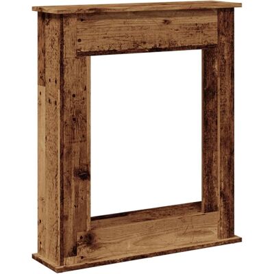 vidaXL Haardombouw - 75x20x87,5 - cm - bewerkt - hout - oud - houtkleurig vidaXL Haardombouw - 75x20x87,5 - cm - bewerkt - hout - oud - houtkleurig