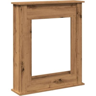 vidaXL Haardombouw - 75x20x87,5cm - bewerkt hout - artisanale eikenkleur vidaXL Haardombouw - 75x20x87,5cm - bewerkt hout - artisanale eikenkleur