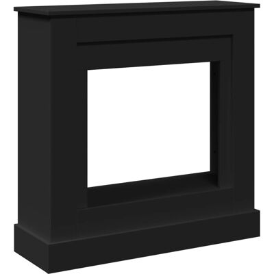 vidaXL Kaminumrandung Schwarz 90x30x90 cm Holzwerkstoff - Kaminumrandung vidaXL Kaminumrandung Schwarz 90x30x90 cm Holzwerkstoff - Kaminumrandung