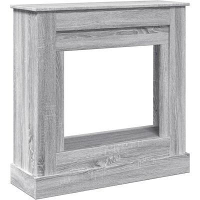 vidaXL Haardombouw grijs Sonoma 90x30x90cm engineered hout - Haardombouw vidaXL Haardombouw grijs Sonoma 90x30x90cm engineered hout - Haardombouw