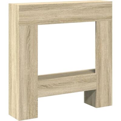 vidaXL Kaminomranding Sonoma Eg - Træ - 81x18x82 cm - Kaminomranding vidaXL Kaminomranding Sonoma Eg - Træ - 81x18x82 cm - Kaminomranding