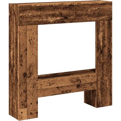vidaXL Kaminumrandning gammelt træ - 81x18x82 cm vidaXL Kaminumrandning gammelt træ - 81x18x82 cm