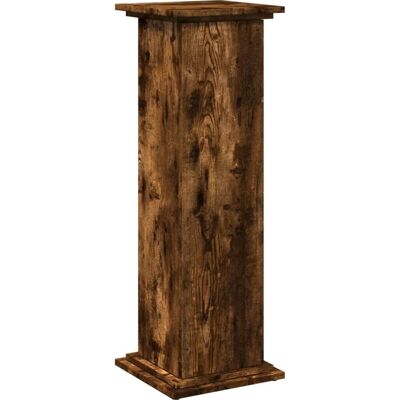 vidaXL Display Stand with Storage - Smoked Oak - 3-Tier vidaXL Display Stand with Storage - Smoked Oak - 3-Tier