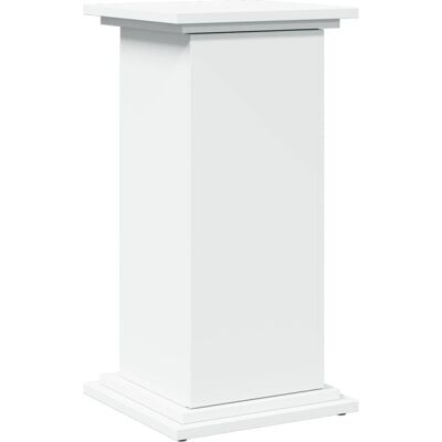 vidaXL White Display Stand with Storage and Shelves - 31x30x60 cm vidaXL White Display Stand with Storage and Shelves - 31x30x60 cm