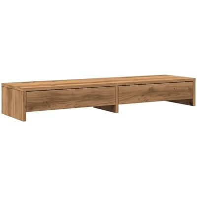 vidaXL Support de moniteur avec tiroirs Artisan Chêne - Support de moniteur - Publicité vidaXL Support de moniteur avec tiroirs Artisan Chêne - Support de moniteur - Publicité