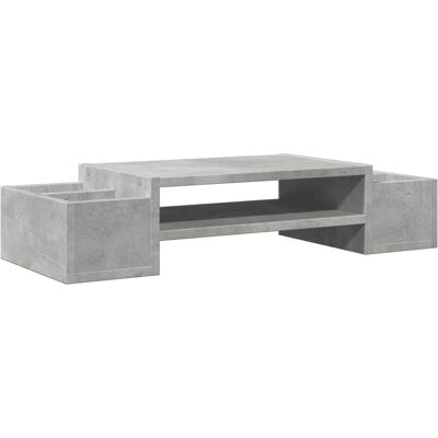 vidaXL Monitorstander med Opbevaringsplads - 70x27x15 cm Grå vidaXL Monitorstander med Opbevaringsplads - 70x27x15 cm Grå