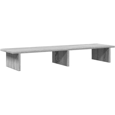 Support Moniteur vidaXL - Sonoma Gris - Bois d'Ingénierie - 100x27x15cm - Publicité Support Moniteur vidaXL - Sonoma Gris - Bois d'Ingénierie - 100x27x15cm - Publicité
