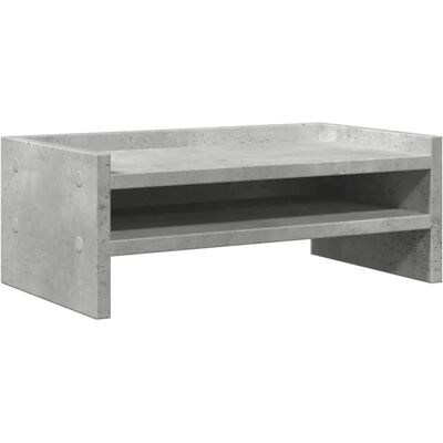 vidaXL Monitorständer Beton-Grau - Monitorständer - 42x24x16 cm vidaXL Monitorständer Beton-Grau - Monitorständer - 42x24x16 cm