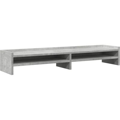 vidaXL Monitor Stand Concrete Grey Engineered Wood - Monitor Stand vidaXL Monitor Stand Concrete Grey Engineered Wood - Monitor Stand