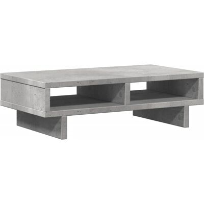 Support de moniteur vidaXL Gris béton 50x27x15 cm Bois d'ingénierie - Support pour moniteur - Publicité Support de moniteur vidaXL Gris béton 50x27x15 cm Bois d'ingénierie - Support pour moniteur - Publicité