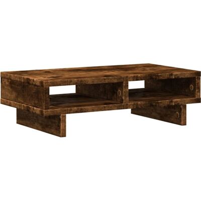 vidaXL Monitor Stand Smoked Oak - Monitor Stand vidaXL Monitor Stand Smoked Oak - Monitor Stand