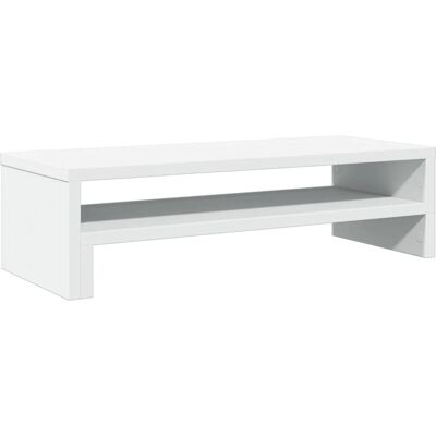 vidaXL Hvidt monitorstativ af finer - 54x22x15 cm vidaXL Hvidt monitorstativ af finer - 54x22x15 cm