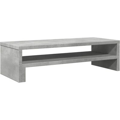 vidaXL Monitor Stander - 54x22x15 - behandlet træ - betonggrå - Monitor Type vidaXL Monitor Stander - 54x22x15 - behandlet træ - betonggrå - Monitor Type